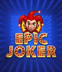 Step into the colorful world of the Epic Joker game by Relax Gaming, featuring a playful joker with a flaming hairstyle amid a dazzling blue background. This graphic portrays the fun and excitement of classic slots, perfect for players who enjoy a nostalgic touch, offering a delightful gaming experience.